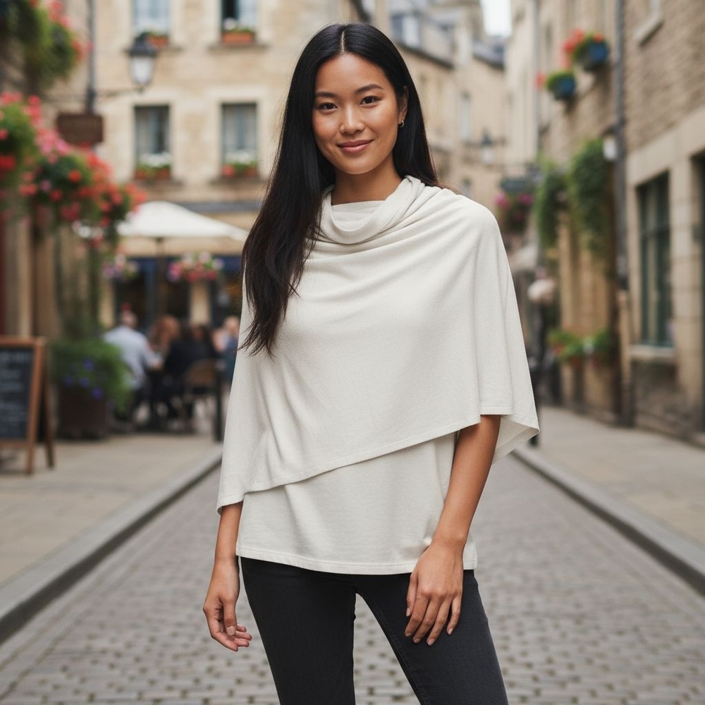 NWOT Banana Republic Ivory Sweater Wrap One Size